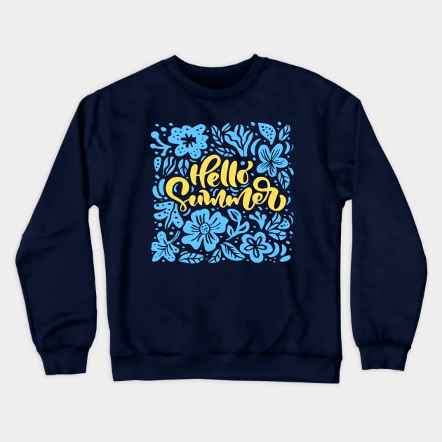 Hello summer Crewneck Sweatshirt by Evgeny